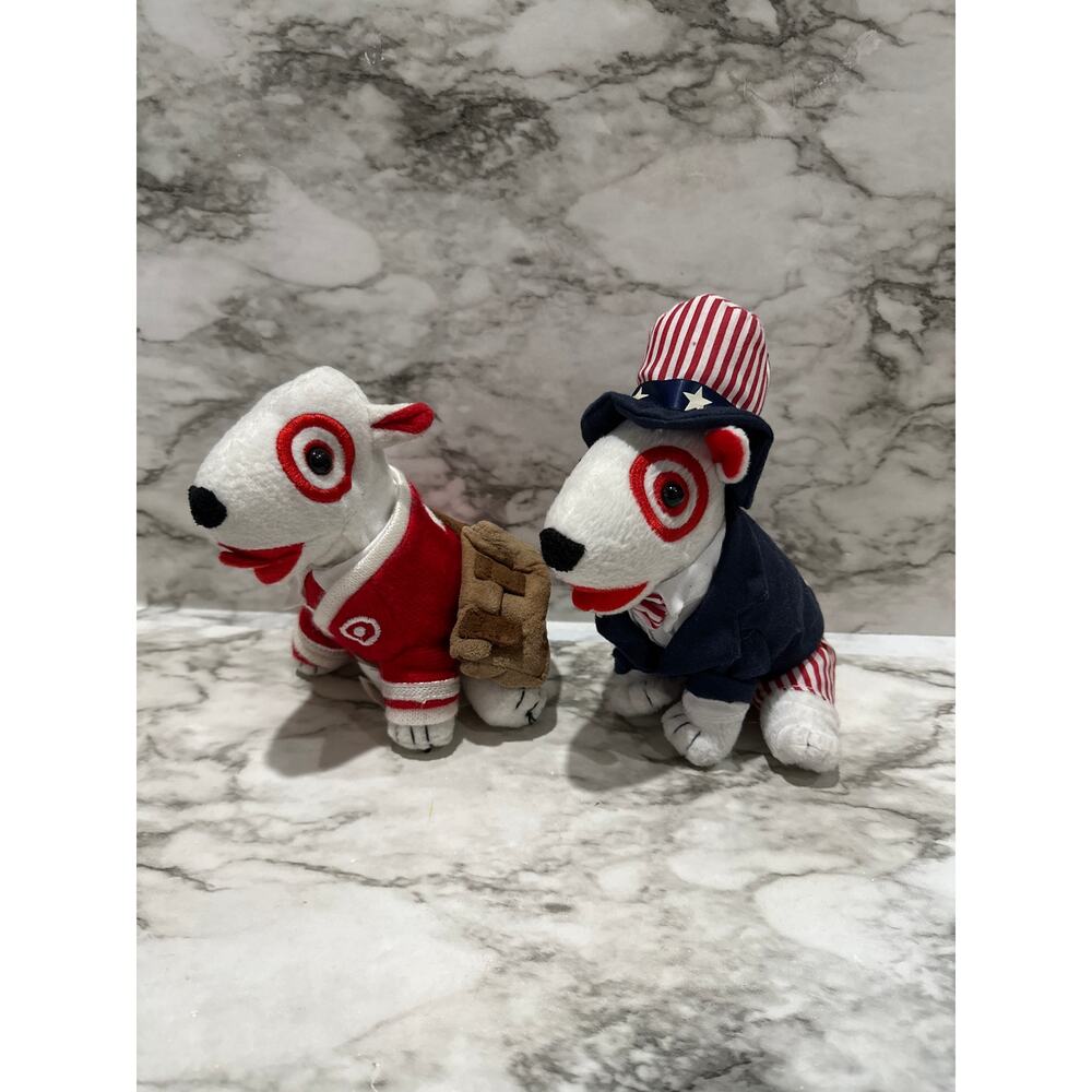 Collectible Target Mascot Bullseye plush dogs